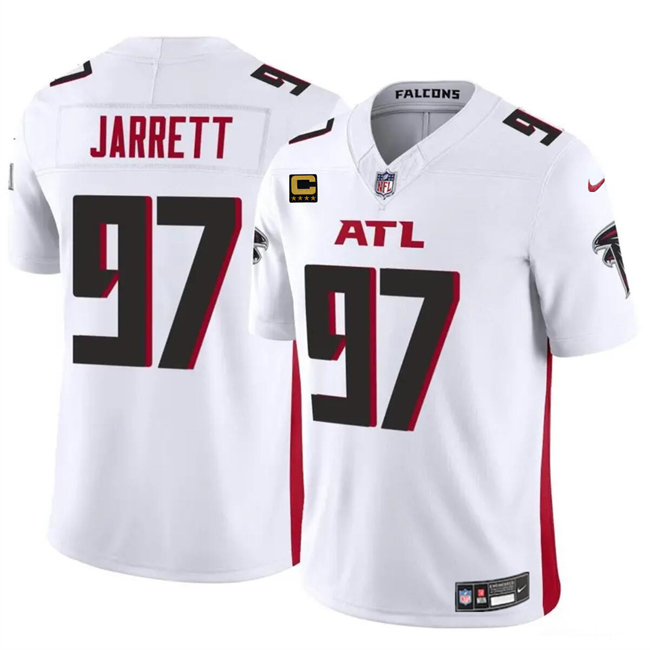 Men's Atlanta Falcons #97 Grady Jarrett White 2024 F U S E With 4-Star C Patch Vapor Untouchable Limited Football Stitched Jersey